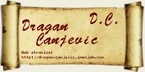 Dragan Canjević vizit kartica